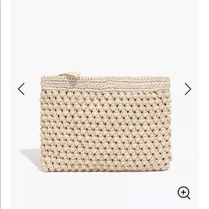 Madewell Beaded Crochet Clutch NWT